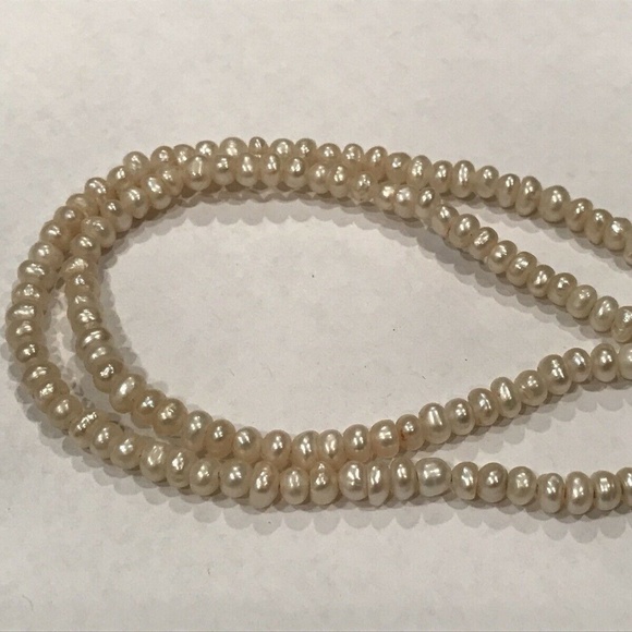 Vintage Sterling Silver Pearl & Jadeite Pendant Necklace Size 14” - Picture 4 of 6